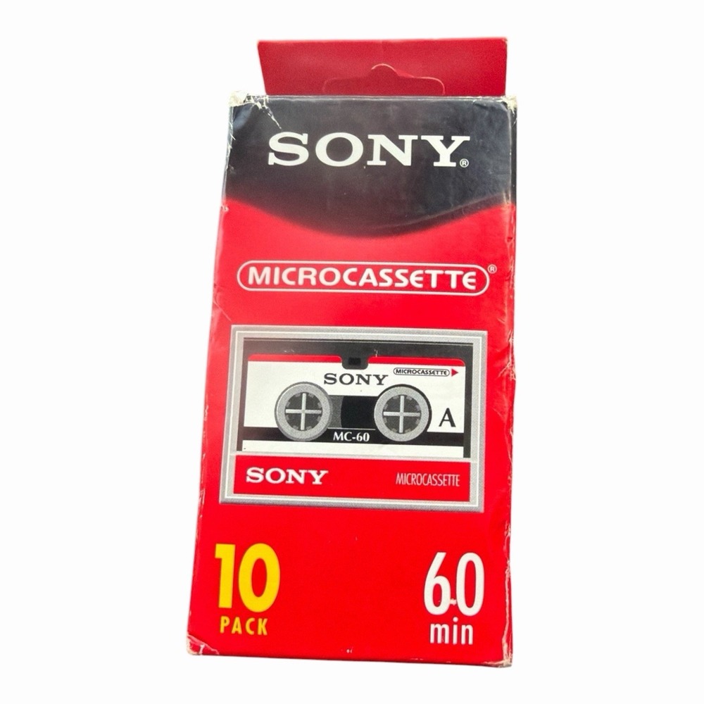 SONY MICROCASSETTE MC 90. 10 PACK 60 MINUTES